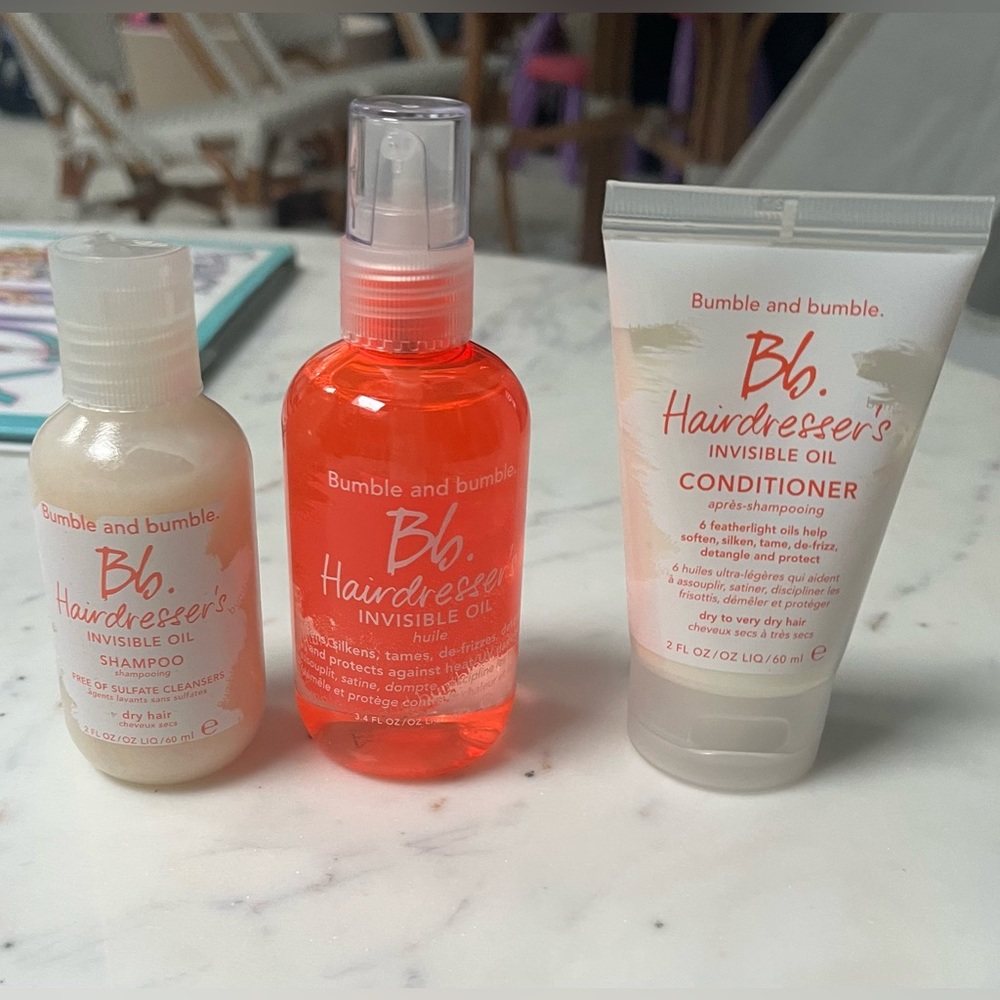 Brand new bumble & bumble invisible hair oil line